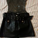 Leather Skort Black Photo 0