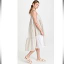 Dove Merlette Salland Patchwork Dress in Natural Colorblock Neutral Ruffle White  Photo 1