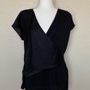 DKNY  Black V-neck Wrap T-shirt S NWT Photo 4