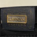  LawMan  vintage Highrise Black denim Straight leg jeans size‎ 4 Photo 7