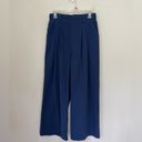 Halara  High Waisted Wide Leg Pull On Pants Casual Blue Elastic Waist ~ Size M Photo 1