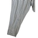 Liz Claiborne  Women Lounge Pants XL Gray Striped Straight Leg Cozy Comfort Photo 5