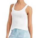 Jenni Intimates Basic Solid Ribbed Tank Top Bright White — MEDIUM NWT MACY’s Photo 1