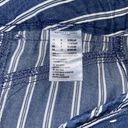 American Eagle  Women's Blue White Striped Wide Leg Paperbag‎ Pants Sz 8 NWOT Photo 7