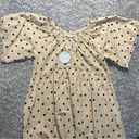 Petal and Pup  Beige with Navy Blue Polka Dots Mini Tunic Dress Size 6 Photo 5