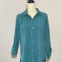 Orvis NEW  Shirt Women's Teal Button Up Roll Tab Sleeve Pockets Photo 0