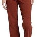 Abound  Womens Ribbed Pull On Lettuce Hem Wide Leg Pants Rust Size M NWT Neutral Photo 0