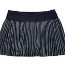 Lululemon Pleat to Street II Parallel Stripe Pinstripe Black White Skirt Size 4 Photo 0