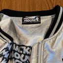 Disney  | Mickey Mouse Metallic Faux Leather Bomber Jacket | Size XXL Photo 4