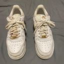 Nike Gold White Air Force 1 Photo 1