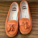 Dee Keller orange leather moccasins Size 7 Photo 1