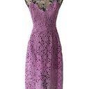 ASTR  THE LABEL Purple Lace A Line Midi Dress Sz M Photo 0