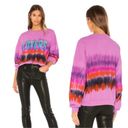 Lovers + Friends  Revolve Lovers Bowery Oversized Sweatshirt Pink Tie Dye Large Photo 2