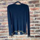 BCBGMAXAZRIA  Black Beaded Cardigan Sweater Women's Size Small Photo 6