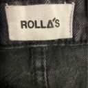 Rolla's  Mirage Black Denim Jean Shorts High Rise Loose Fit Size 26 Photo 2