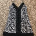 Frederick's of Hollywood  vintage zebra print lace mini slip dress Photo 0