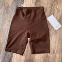 Lululemon Wunder Train High Rise Biker Shorts 8” JAVA Size 4 NWT Photo 0