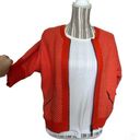 CAbi  XS Orange Zip Up Business Casual Blazer Photo 0