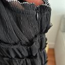 ZARA New  Black Baby Doll Romance Mini Dress Size M Photo 10