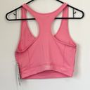 Nine West NWT  Active Racerback Sports Bra in Pink Lemonade - Size: Medium Photo 6