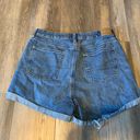 American Eagle Highest Rise Cross Over Mom Jean Shorts Photo 3