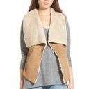 Celebrity Pink  Faux Shearling Vest Camel Photo 1