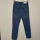 RE/DONE 90s Ultra High-Rise Ankle Crop Skinny Jeans Medium Worn Wash Size 25 Photo 6
