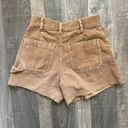 PacSun Light Brown Corduroy Workwear Shorts Photo 2