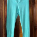 Zyia Active Turquoise Metallic High Rise Full Length Leggings Photo 1