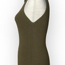 Highline  Collective Ribbed Knit Sleeveless Turtleneck (Olive Green) - XS Photo 3