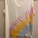 Blair Electric & Rose  Tie-Dye V-Neck Tank Top NWOT Photo 5