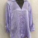 Massimo Dutti NWT  Orchid Silk Tunic Blouse Size 2 Photo 0