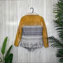 Nordstrom Chaser Leather Fringe Lined Jacket size S Small Photo 3