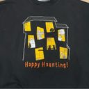 Vintage Happy Haunting Halloween Embroidered Crewneck Sweatshirt Women’s Large Photo 1