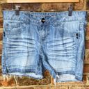 DKNY  Medium Wash Blue Denim Jean Cut-Off Shorts Women's Size 10 Photo 0