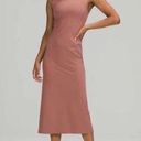 Lululemon  All Aligned Midi Dress Spiced Chai Slim Fit Bodycon Soft Athletic Nulu Photo 0