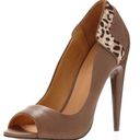 LAMB Dora Taupe Cheetah Heels 7 Photo 0