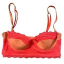 Anthropologie  | By Eloise Pink Lace Push Up Bra Barbie 5 Clasp Size 34B Photo 0