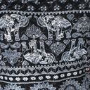 Hot Kiss Tribal Elephant Tank Top Size XL Juniors Black and White Photo 3