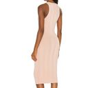 L'Agence  Shelby Bodycon Dress Ribbed Tank Dress Petal Nude Pink Size M Photo 5