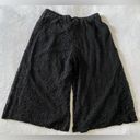 Lane Bryant  Black Lace Palazzo Pants Wide Leg Pull On Lined Pockets Size 14/16 Photo 1