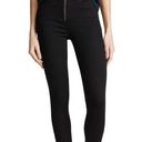 Alice + Olivia  Good Hr Ankle Skinny Jeans With Exposed Zipper In Night Fever 25 Photo 0