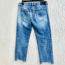 R13  Boy Straight Mid-Rise Distressed Stretch Crop Jeans Carlton Women's Size 29 Photo 7