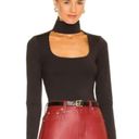 n:philanthropy NEW  Womens M Catello Top Ribbed Cut-Out Turtleneck Black Revolve Photo 1