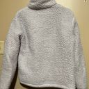 Ivory Ella Sherpa Quarter Zip Pullover Jacket Photo 1