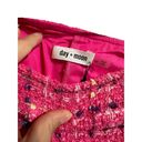 The Moon Day +  hot pink tweed pleated mini skirt size medium NEW Photo 3