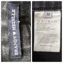 Brandy Melville  Uma Slim Fit Cross Strap Overalls Washed Denim Black Size M Photo 7