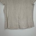 Style & Co  100% Linen Button Down Front Short Sleeves Shirt Photo 5