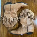 Durango  Vintage Women's Leather Cowgirl Boots 7  Brown Fringe  Western  Concert Photo 9