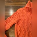 Ralph Lauren vintage POLO jeans orange sweater with tie middle Photo 3